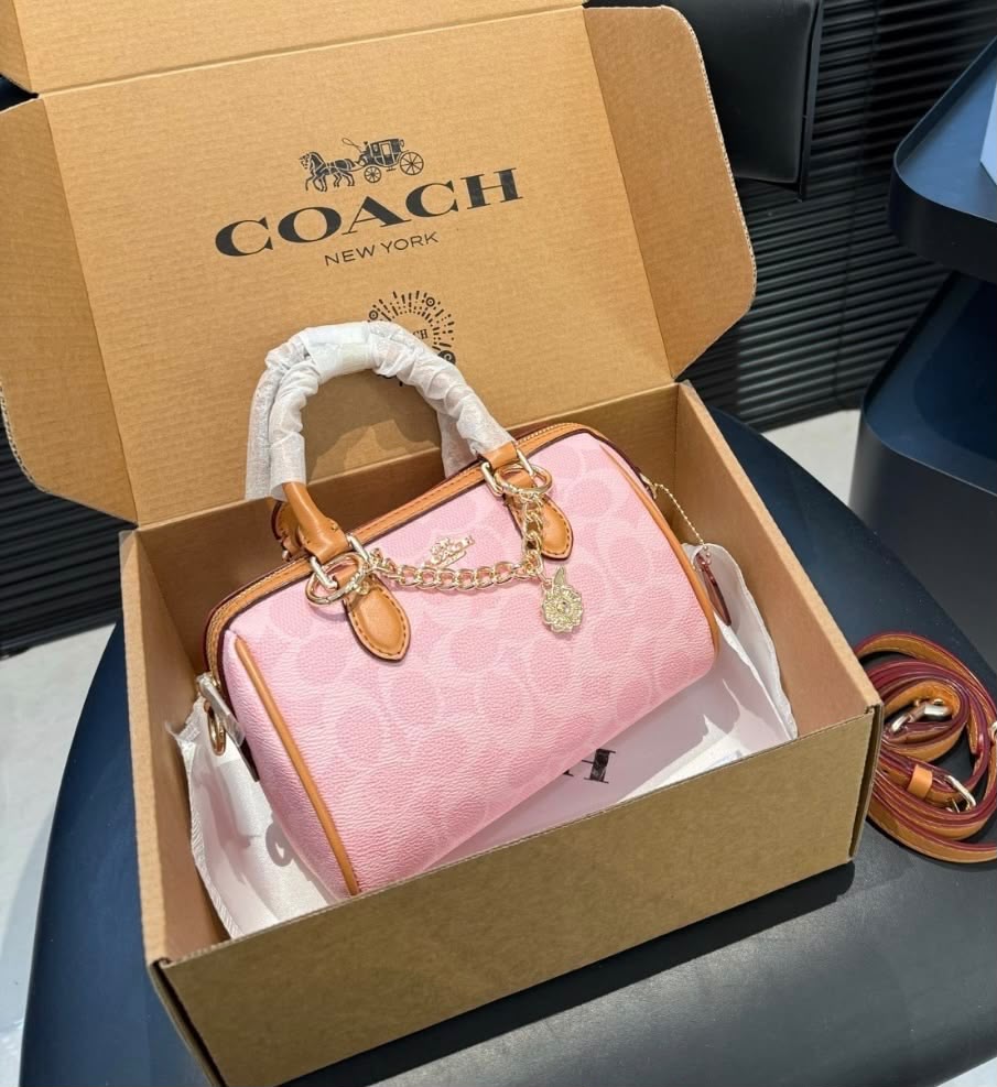 Coach Signature Canvas Mini Rowan Satchel