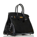 Hermès Birkin 35 Niloticus Crocodile Leather Handbag