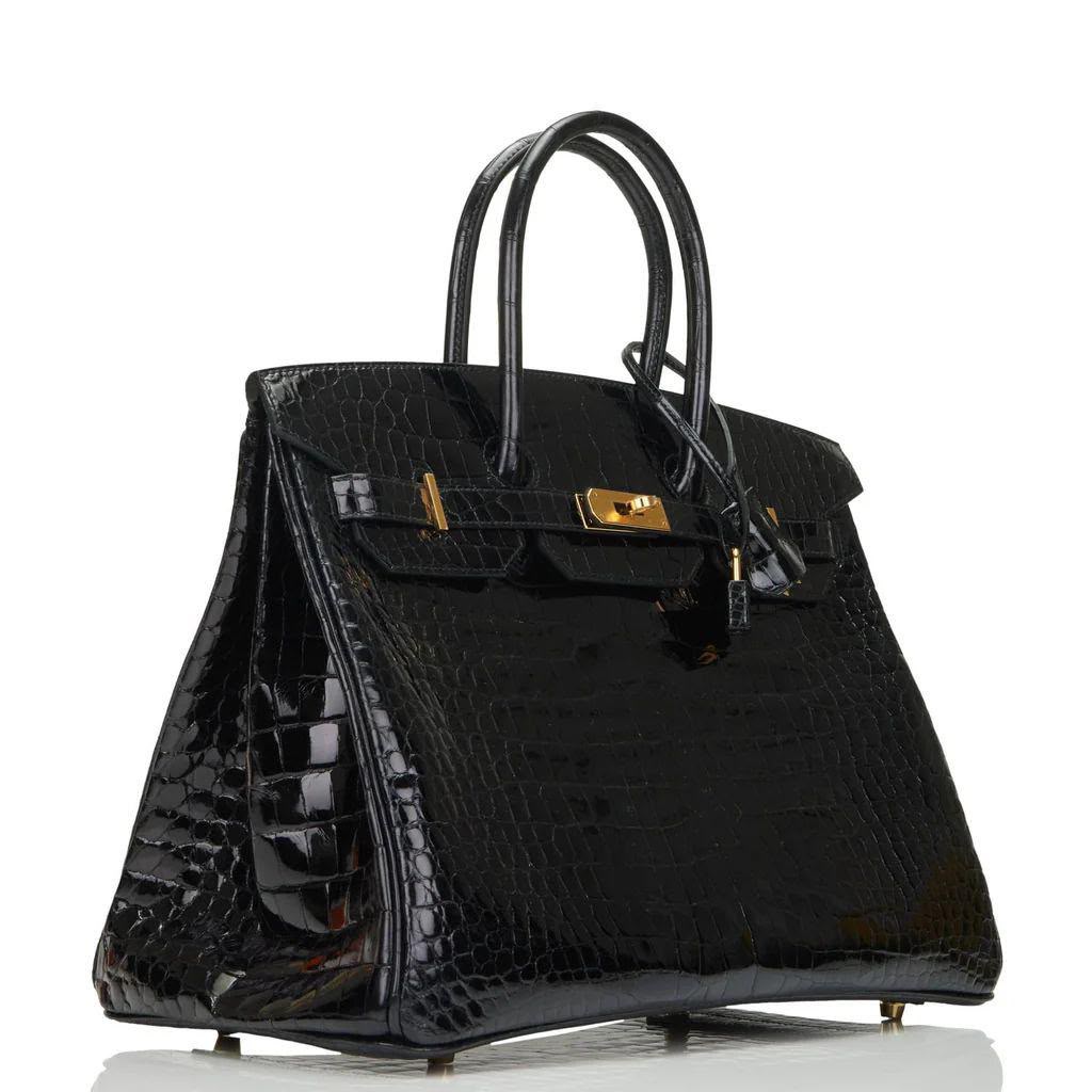 Hermès Birkin 35 Niloticus Crocodile Leather Handbag