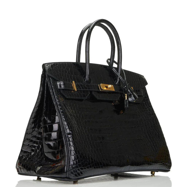 Hermès Birkin 35 Niloticus Crocodile Leather Handbag
