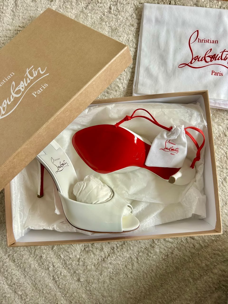 Christian Louboutin Patent Leather Mule Heels