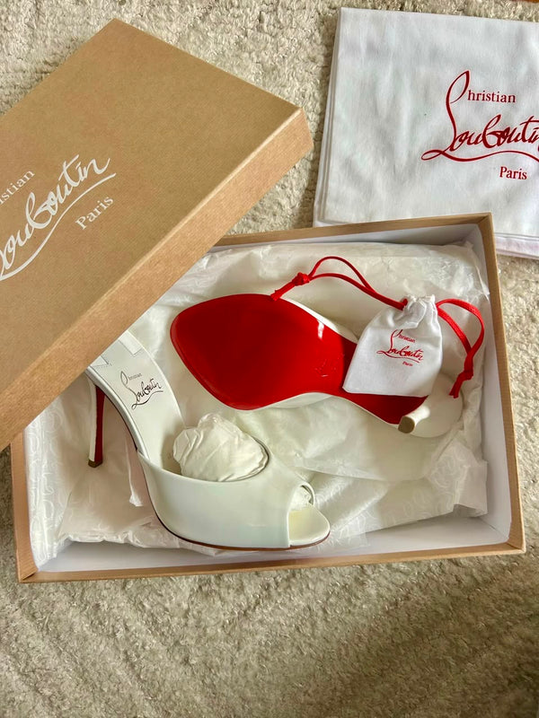 Christian Louboutin Patent Leather Mule Heels