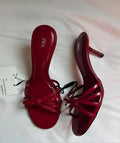 Zara Patent Strappy Mule Heels