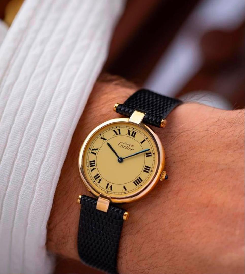 Authentic Cartier Tank Must Watch – Luxury Swiss Leather Strap Timepiece