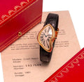 Authentic Cartier Crash Watch – Luxury Women’s Leather Strap Timepiece
