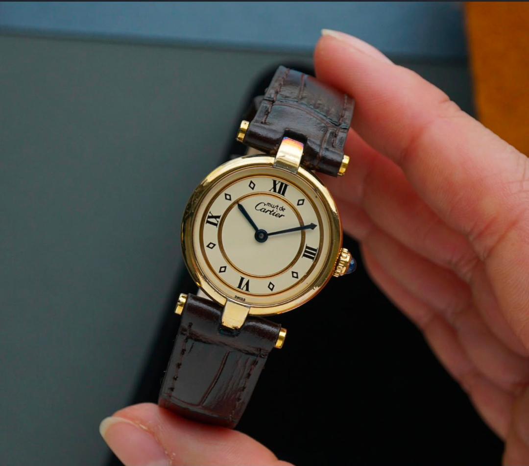 Authentic Cartier Tank Must Watch – Luxury Swiss Leather Strap Timepiece