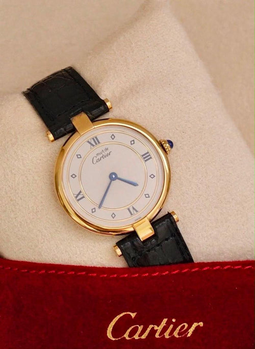 Authentic Cartier Tank Must Watch – Luxury Swiss Leather Strap Timepiece