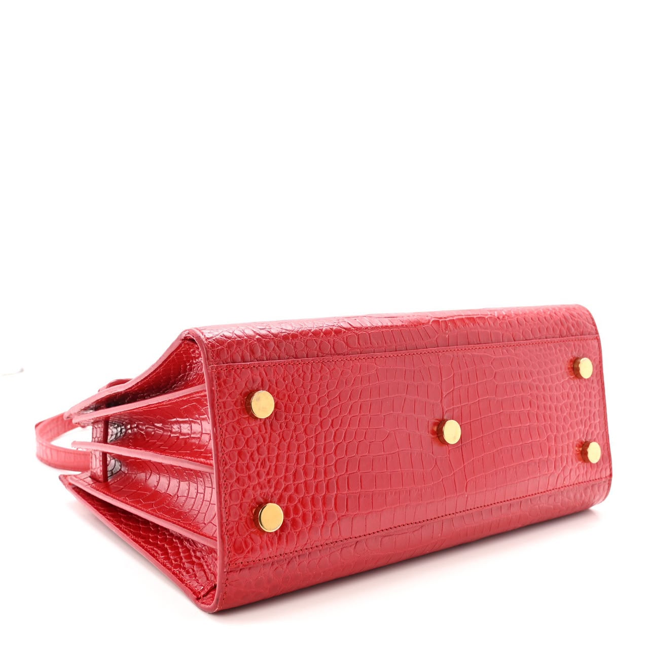 Premium Crocodile Embossed Leather Tote Bag