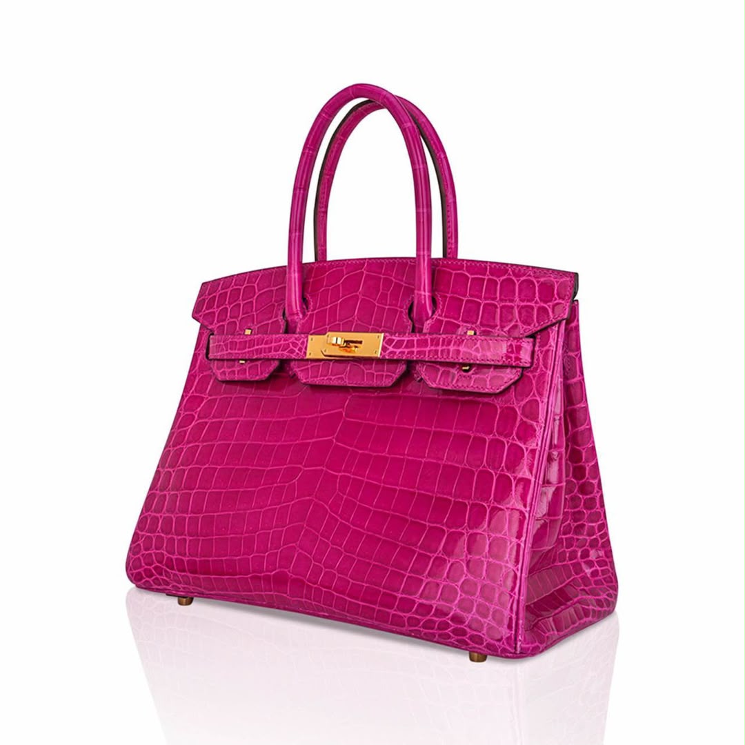 Hermès Birkin 35 Niloticus Crocodile Leather Handbag
